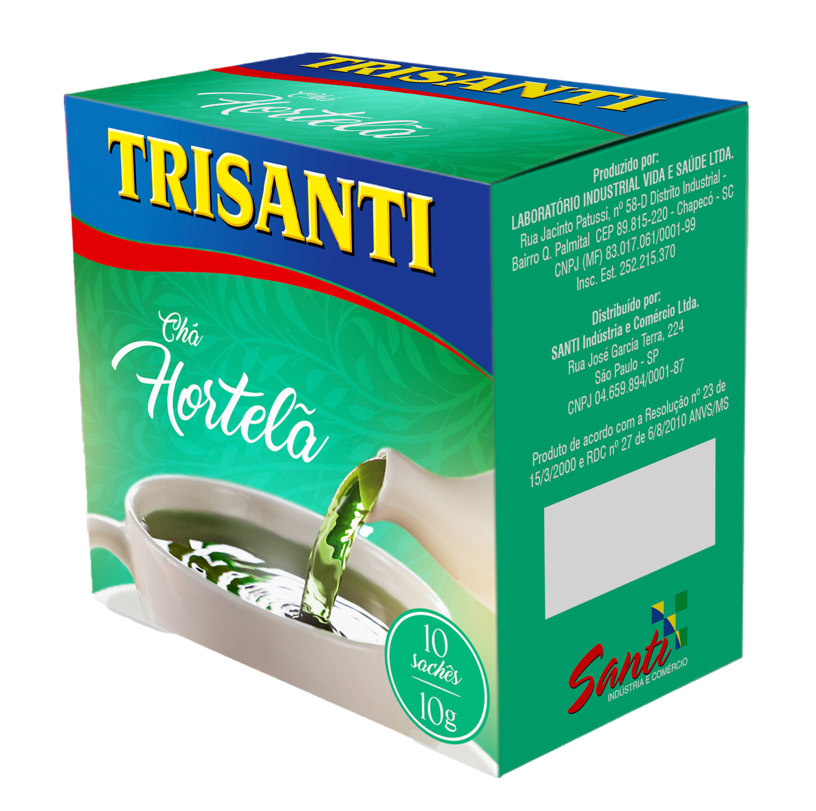 CHÁ HORTELA  10 GR TRISANTI