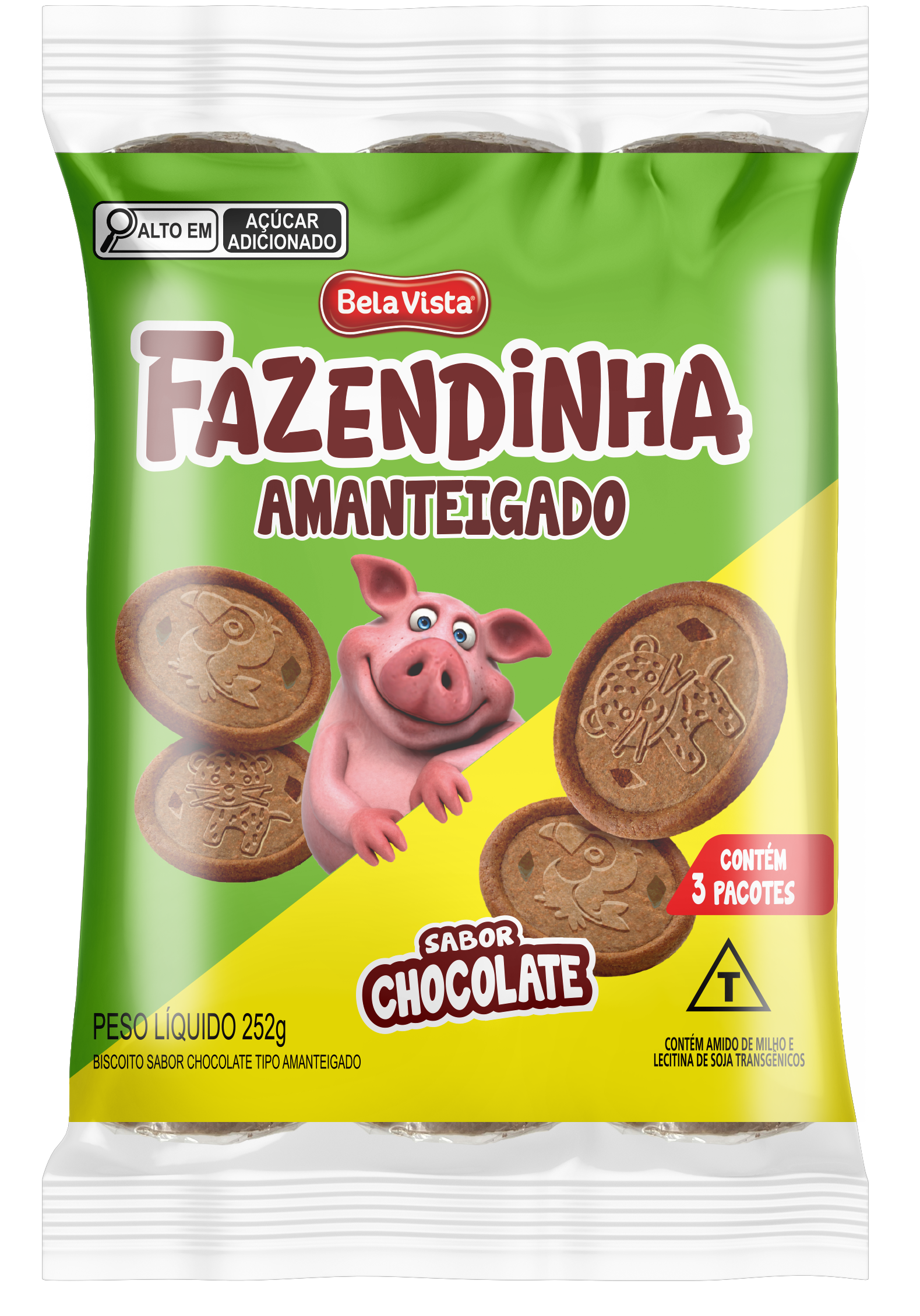 BISC.AMANTEIGADO CHOCOLATE FAZENDINHA