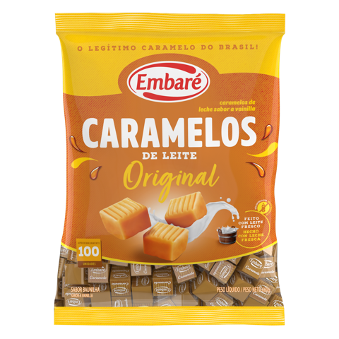 BALA CARAMELO LEITE EMBARÉ