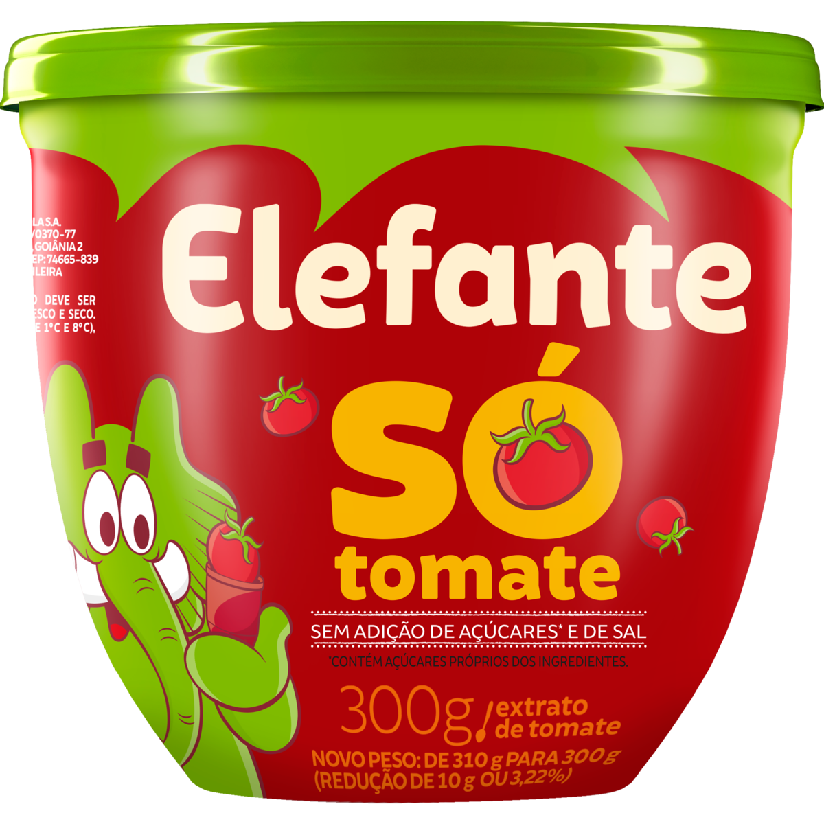 EXTRATO TOMATE SÓ TOMATE POTE ELEFANTE