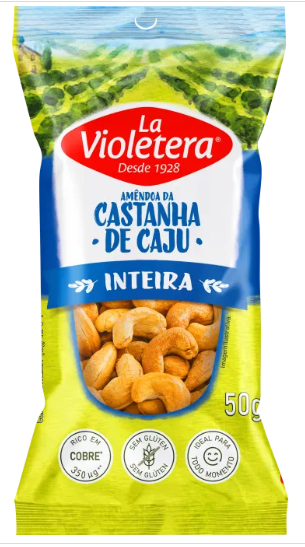 CASTANHA DE CAJU NATURAL SACHÊ LA VIOLETERA