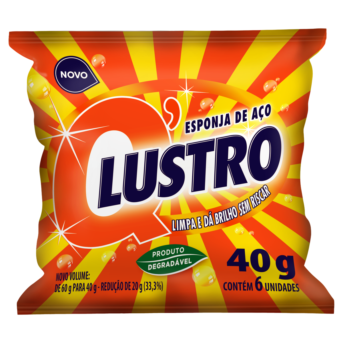 LÃ DE AÇO QLUSTRO 