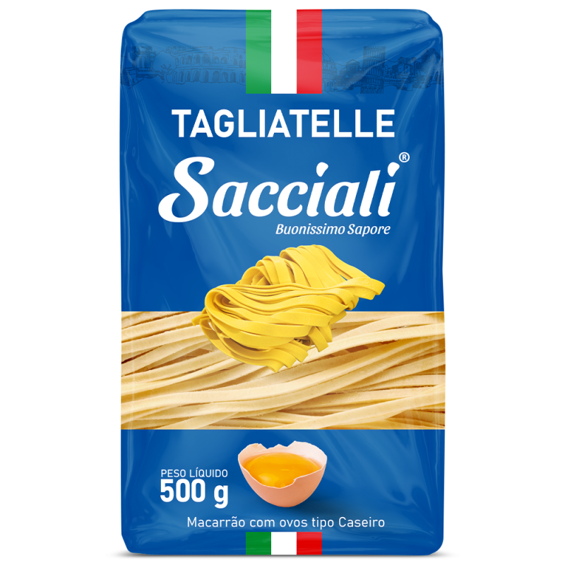 MACARRÃO COM OVOS TAGLIATELLE SACCIALI