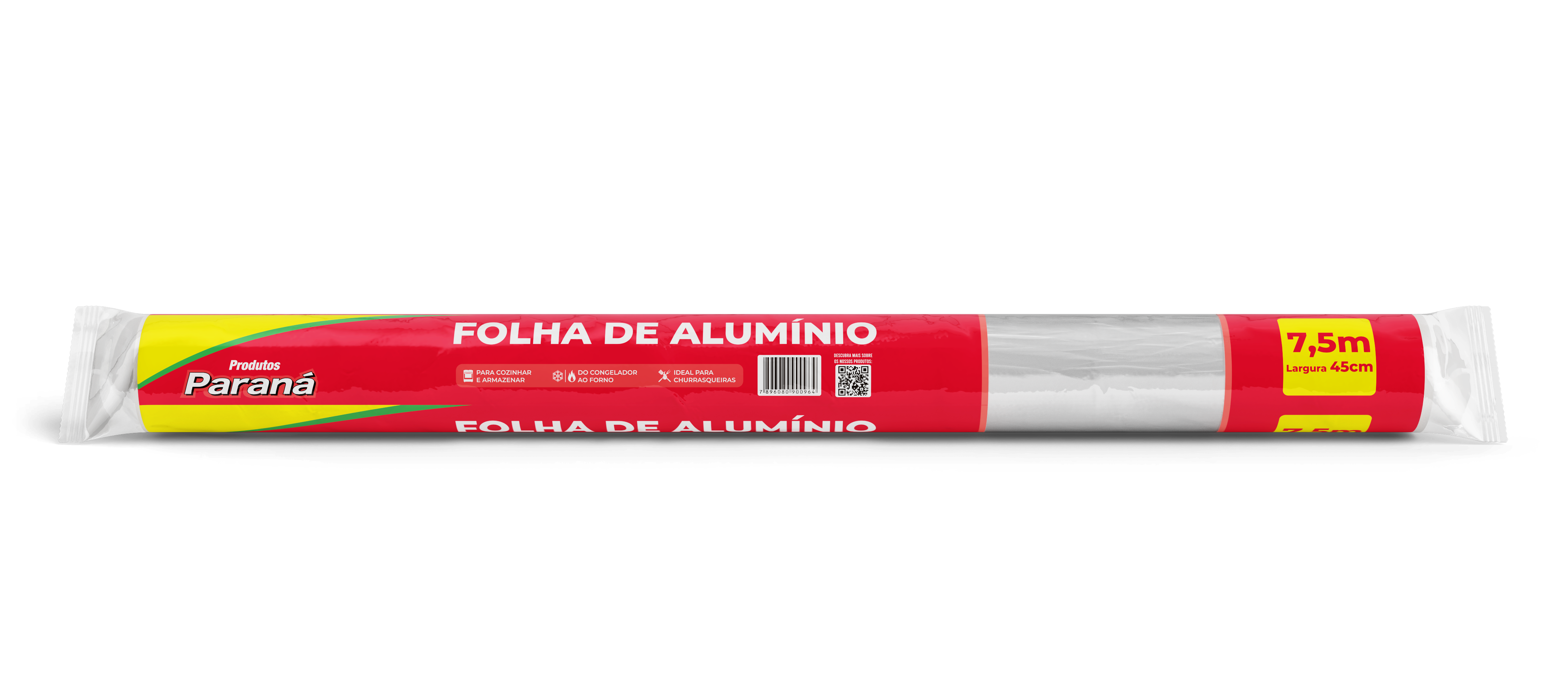 ROLO ALUMÍNIO 45CM C/7,5MT PARANÁ