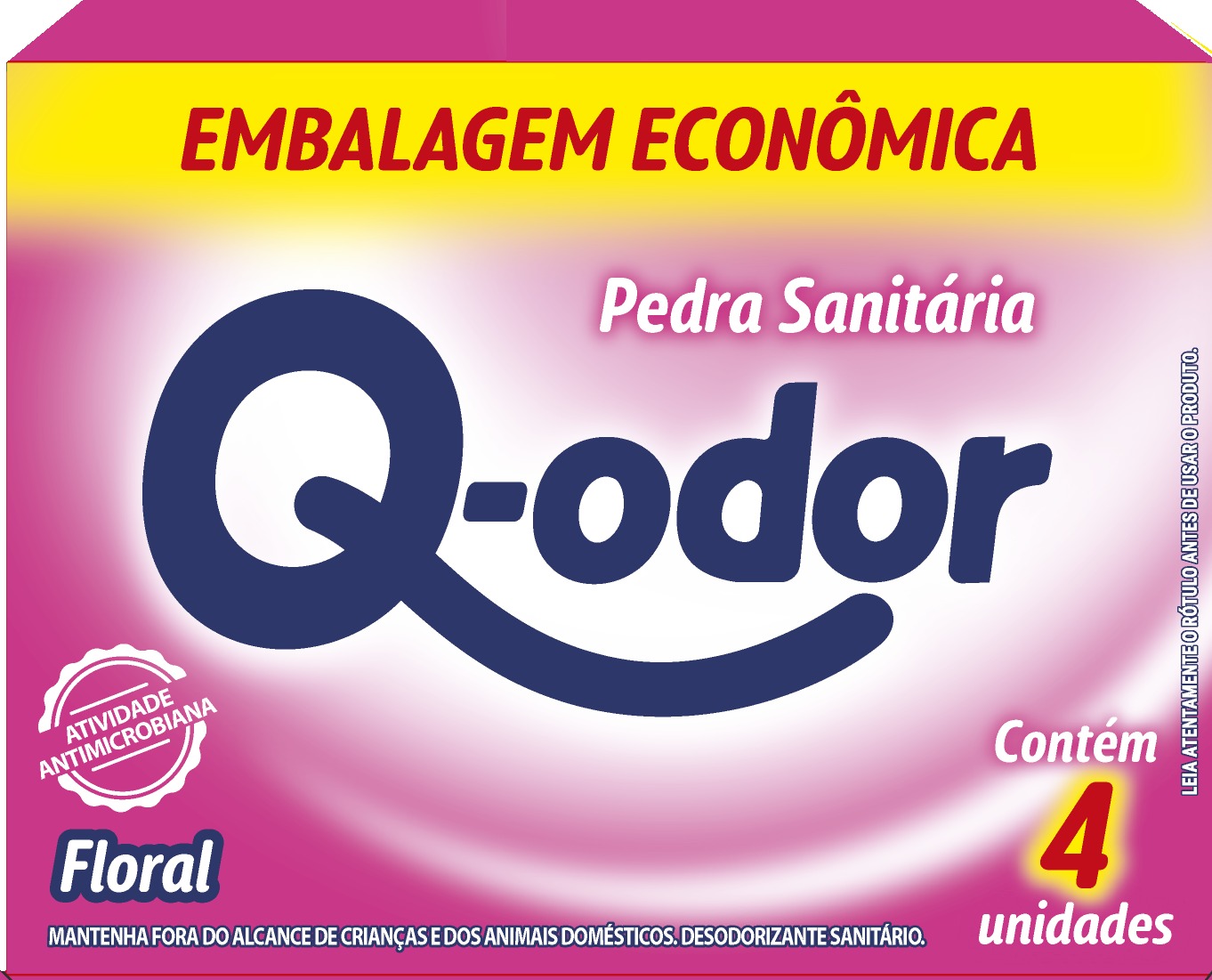 PEDRA SANITÁRIA FLORAL ECONÔMICA Q-ODOR 