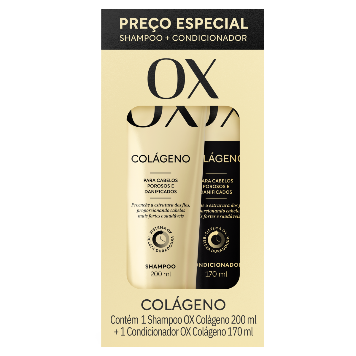 SHAMPOO+CONDICIONADOR COLÁGENO OX 