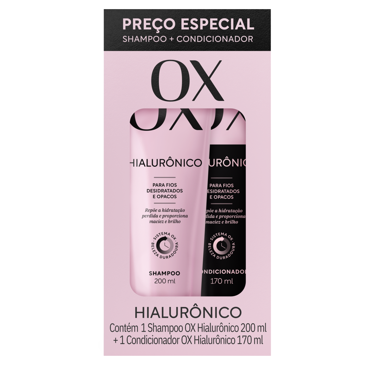 SHAMPOO+CONDICIONADOR HIALURÔNICO OX 