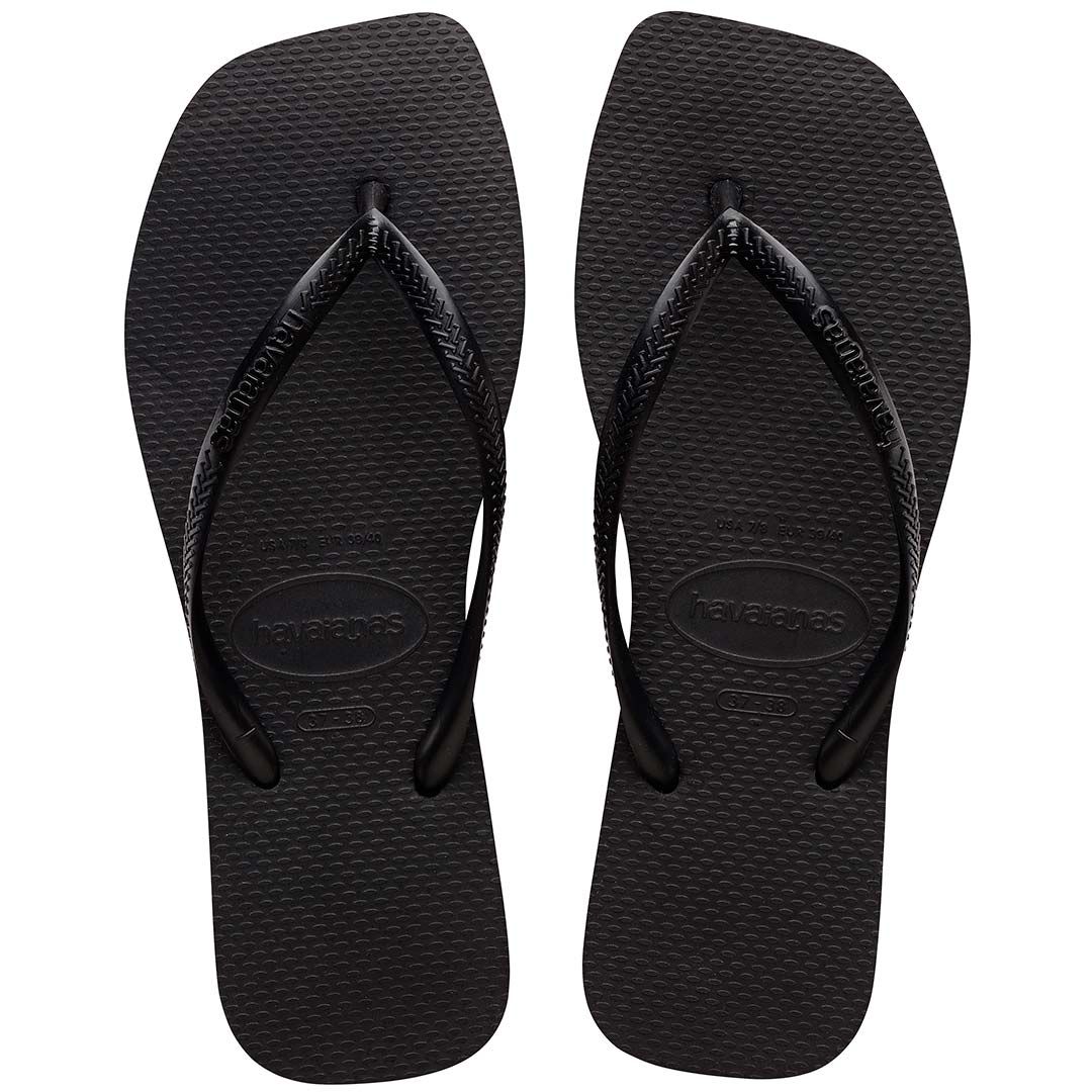 SANDÁLIA SLIM SQUARE PRETO 39/40 HAVAIANAS 