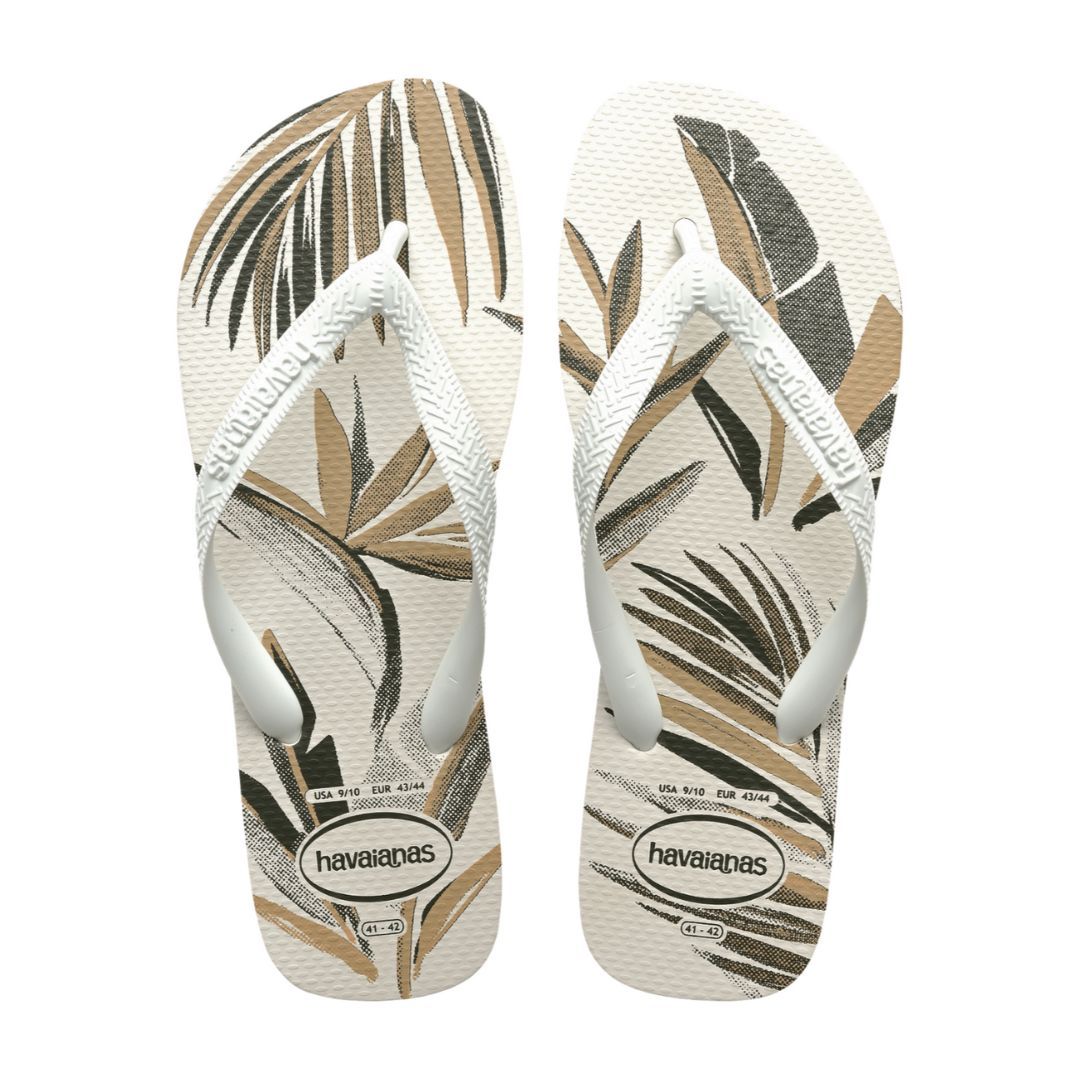 SANDALIA ALOHA BRANCO/BRANCO/VERDE OLIVE 41/42 HAVAIANAS 