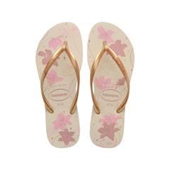 SANDÁLIA SLIM ORGANIC BEGE/DOURADO 35/36 HAVAIANAS