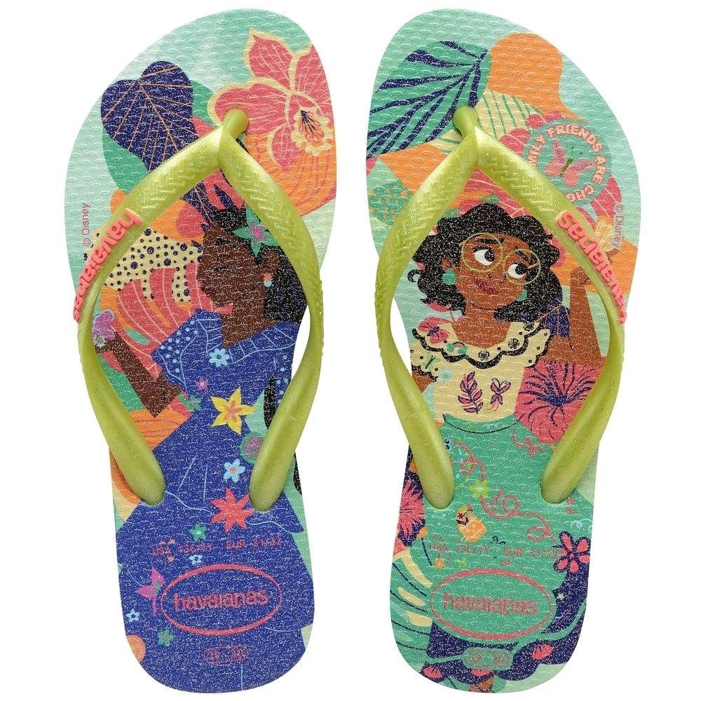 SANDÁLIA KIDS SLIM PRINCES VERDE MATCHA 35/36 HAVAIANAS 