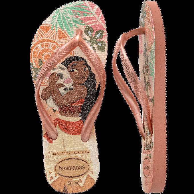 SANDÁLIA KIDS SLIM PRINCES ROSA CLAY 35/36 HAVAIANAS 