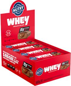 BARRA DE PROTEINA WHEY CHOCOLATE CROCANTE NUTRY 