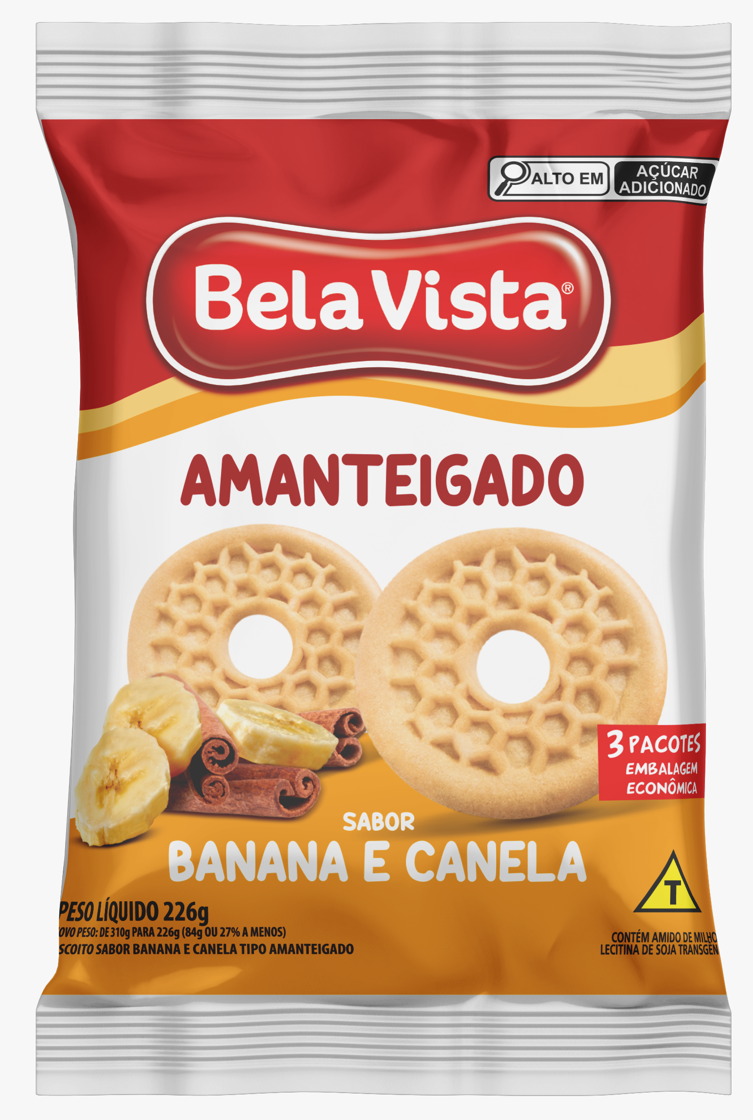 BISC.AMANTEIGADO BANANA E CANELA BELA VISTA