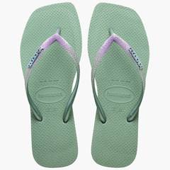 SANDÁLIA SLIM SQUARE GLITTER ARGILA 41/42 HAVAIANAS 