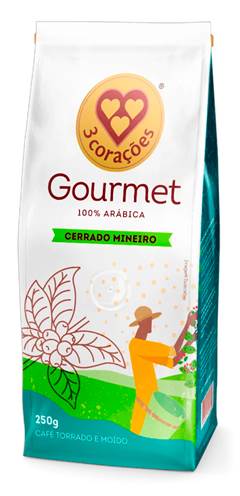 CAFÉ GOURMET CERRADO MINEIRO 3 CORAÇÕES 