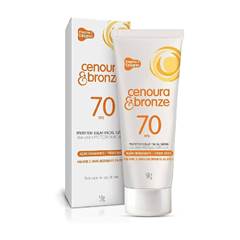 PROTETOR SOLAR FACIAL FPS 70 CENOURA&BRONZE