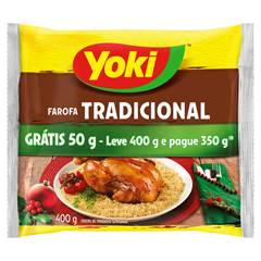 FAROFA PRONTA TRADICIONAL LEVE400 PG350GR YOKI 