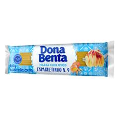 MACARRÃO COM OVOS ESPAGTINHO N.9 DONA BENTA