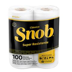 TOALHA DE PAPEL BRANCA 50 FOLHAS SNOB