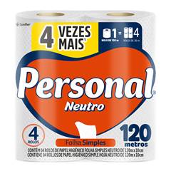 PAPEL HIGIÊNICO NEUTRO 120MT PERSONAL