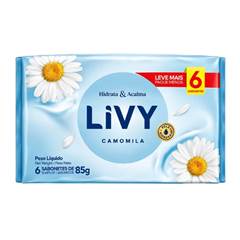 SABONETE CAMOMILA PACK PROMOCIONAL - LEVE 6 PAGUE 5 LIVY