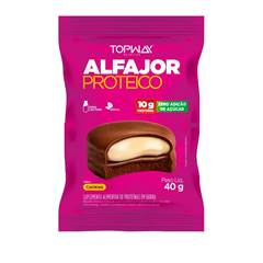 ALFAJOR PROTEICO COOKIES  COBERTURA DE CHOCOLATE TOPWAY
