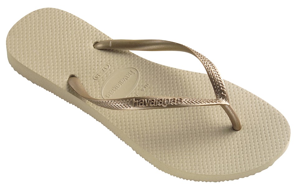 SANDÁLIA SLIM AREIA DOURADO CLARO 37/38 HAVAIANAS 