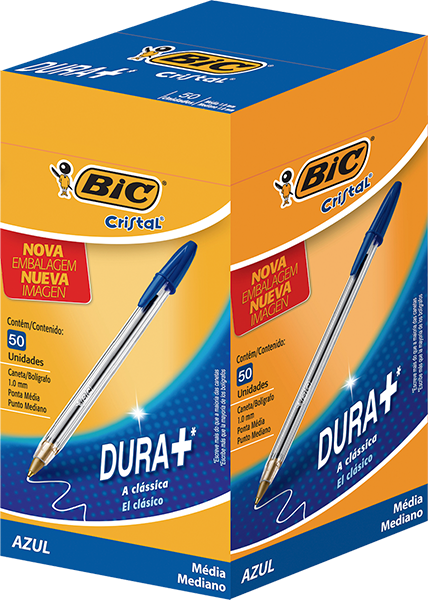 CANETA CRISTAL AZUL BIC 